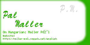 pal maller business card